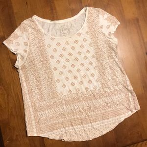Lucky Brand Boho Tee Shirt Sz. L
